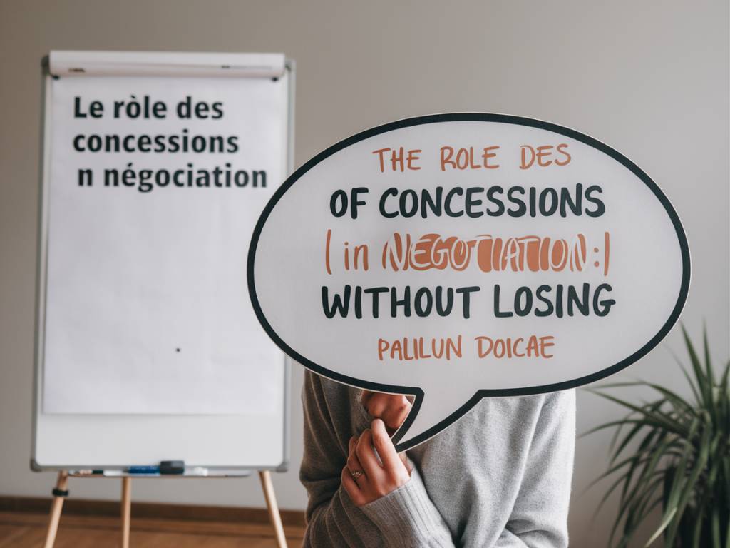 Le rôle des concessions en négociation : comment donner sans perdre
