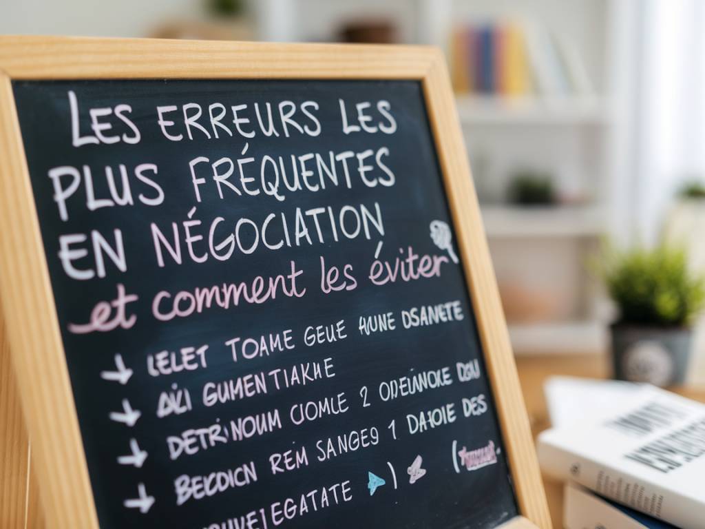 Les erreurs les plus fréquentes en négociation et comment les éviter